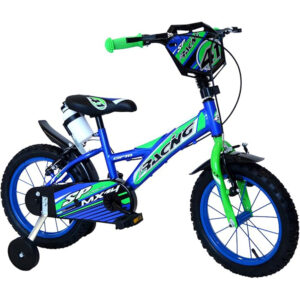 Bicicletta Bambino 14" Blu Bimbo con stabilizzatori