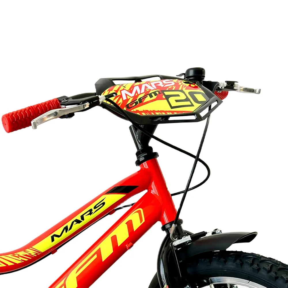 GFM BIKE Bicicletta bambini 20 pollici Rosso da 6 anni 120 cm 1 velocità-4
