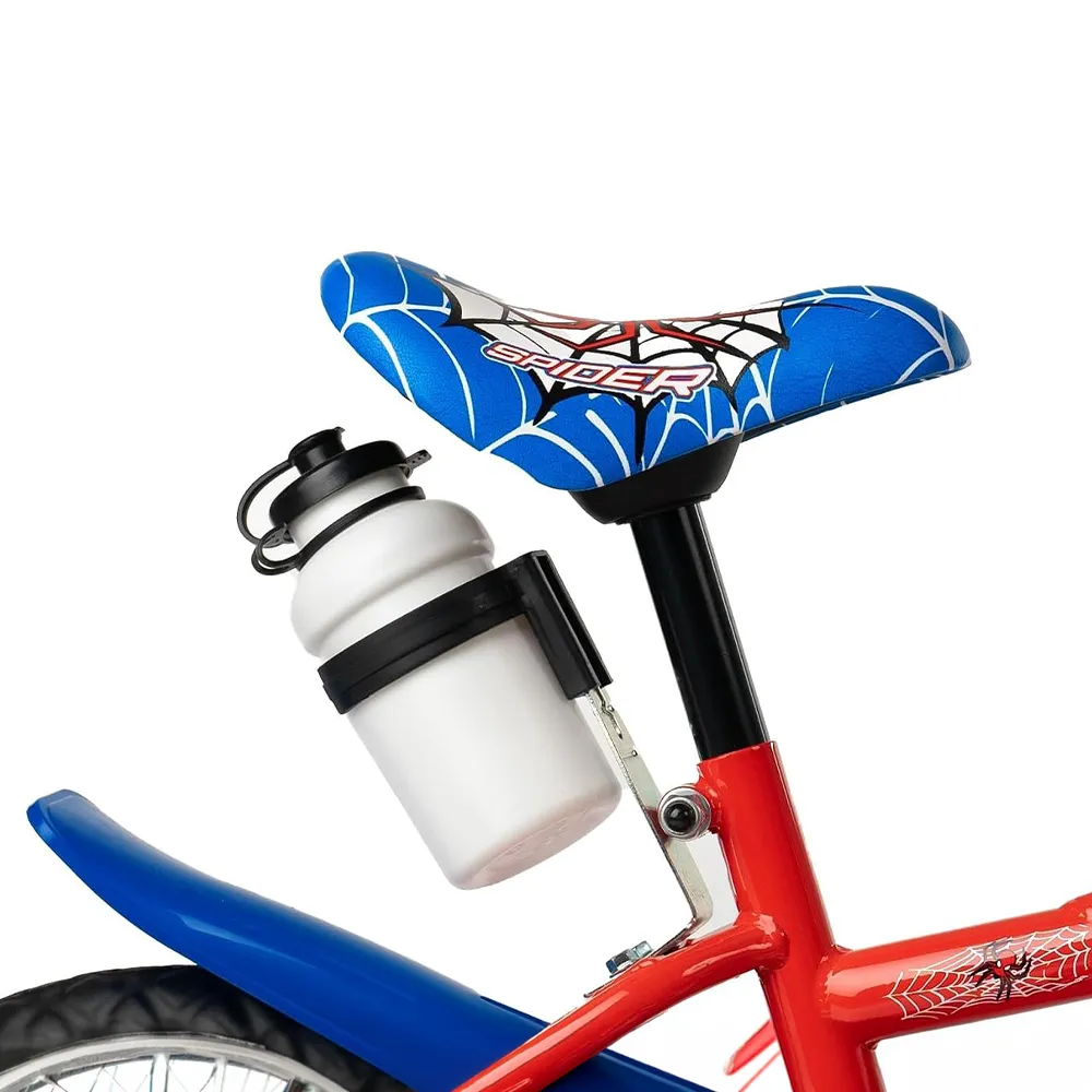 GFM BIKE Bicicletta bambini Spidebike 12 pollici Rosso con stabilizzatori Da 2 a 4 anni 85-100 cm-2